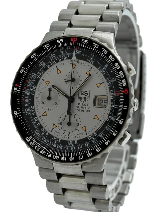 Tag Heuer 43mm Men\'s Early Pilot Stainless Steel Aviation Watch! Ref: 230.006-Z! main image 11